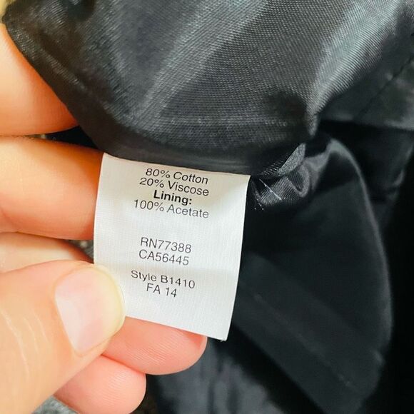 MADEWELL | black tweed textured mini peplum lined skirt 2 - Picture 3 of 7